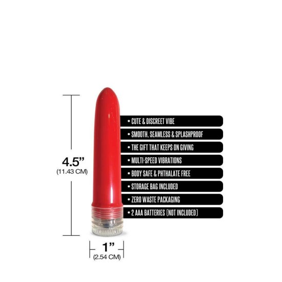 I Didn't Know Your Size Multispeed Vibe Red Sex Toys
