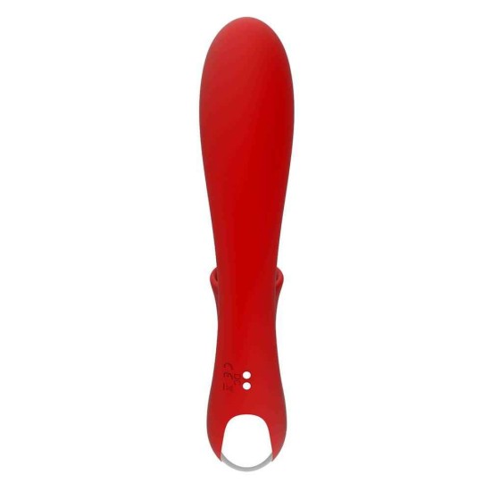 Iris Rabbit Vibrator With Moving Tongue Red Sex Toys