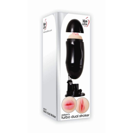Adam's Turbo Dual Stroker With Stand Sex Toys