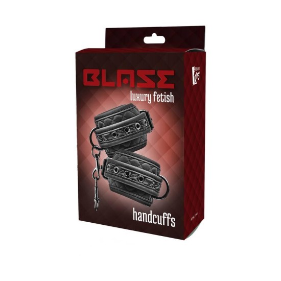 Blaze Handcuffs Diamond Black Fetish Toys 