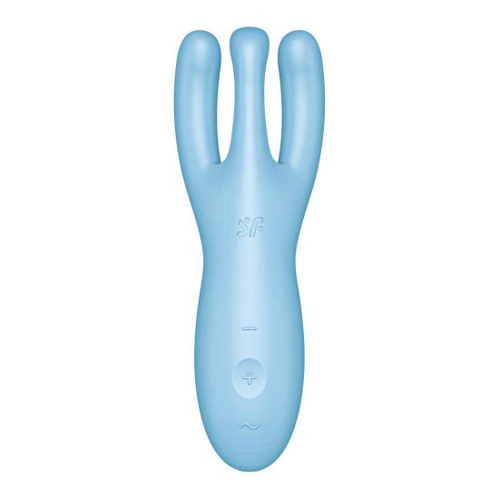 Κλειτοριδικός Δονητής Με Εφαρμογή Κινητού - Threesome 4 Smart Clitoris Vibrator Blue Sex Toys 