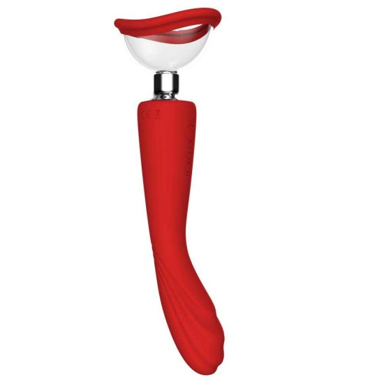 Αναρροφητής Και Δονητής Σημείου G – Georgia Sucking G Spot Vibrator Red Sex Toys 