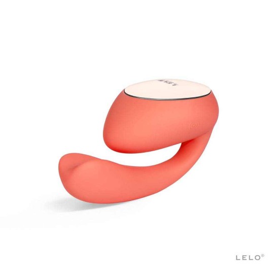 Ida Wave Dual Stimulation Massager Coral Red Sex Toys
