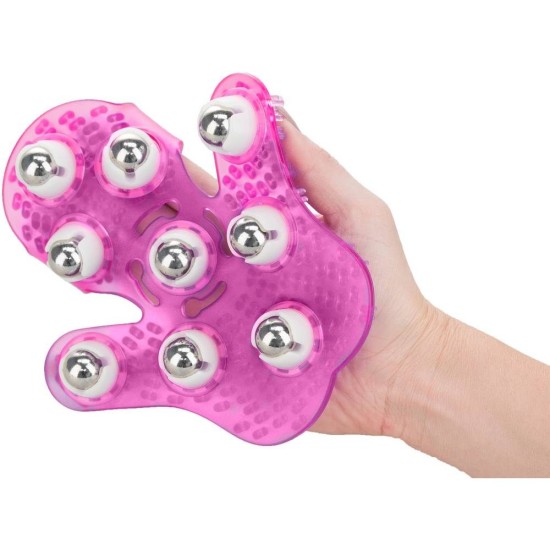 Roller Balls Massage Glove Pink Sex Toys
