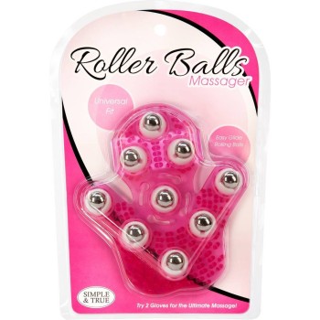 Γάντι Με Μπίλιες Για Μασάζ - Roller Balls Massage Glove Pink