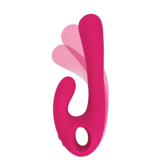 Flex Bi Bendable Dual Stimulation Vibrator Hot Pink Sex Toys