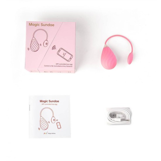 Αυγό Με Εφαρμογή Κινητού – Magic Sundae App Controlled Love Egg Pink Sex Toys 