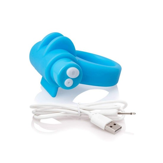 Δονούμενο Δαχτυλίδι Και Δονητής Δαχτύλου - Charged Combo Kit No.1 Blue Sex Toys 