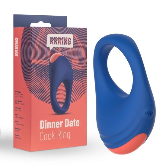 Δονούμενο Δαχτυλίδι Πέους - Dinner Date Rechargeable Cock Ring Sex Toys 