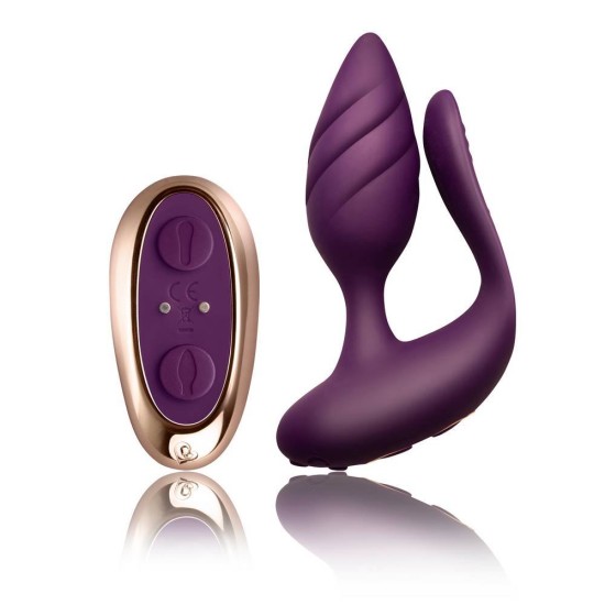 Ασύρματος Δονητής Ζευγαριών - Cocktail Share The Passion Couples Vibrator Burgundy Sex Toys 