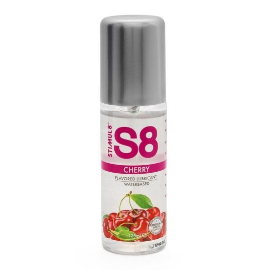 Βρώσιμο Λιπαντικό Νερού Κερασί - S8 Flavored Waterbased Lube Cherry 125ml Sex & Ομορφιά 