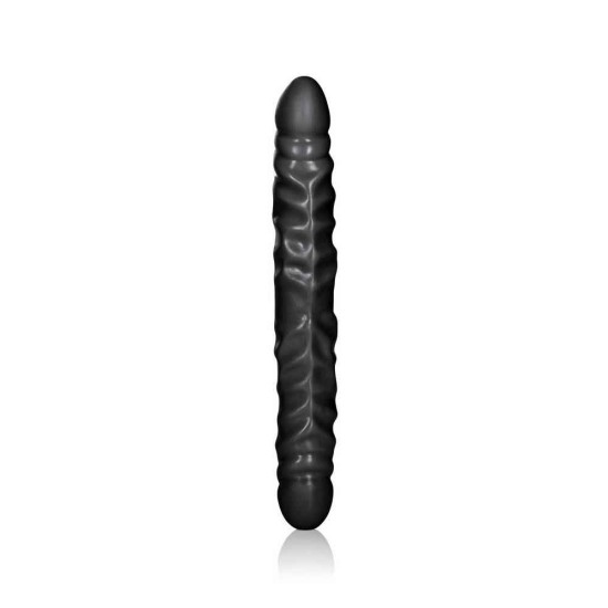 Διπλό Ομοίωμα Πέους - Calexotics Veined Double Dong Black 30cm Sex Toys 