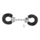 Desir Noir Handcuffs With Satin Blindfold & Warming Lubricant Fetish Toys 
