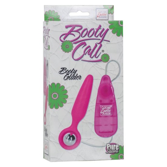 Booty Glider Vibrating Anal Plug Pink Sex Toys