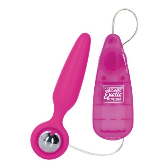 Δονούμενη Πρωκτική Σφήνα - Booty Glider Vibrating Anal Plug Pink Sex Toys 