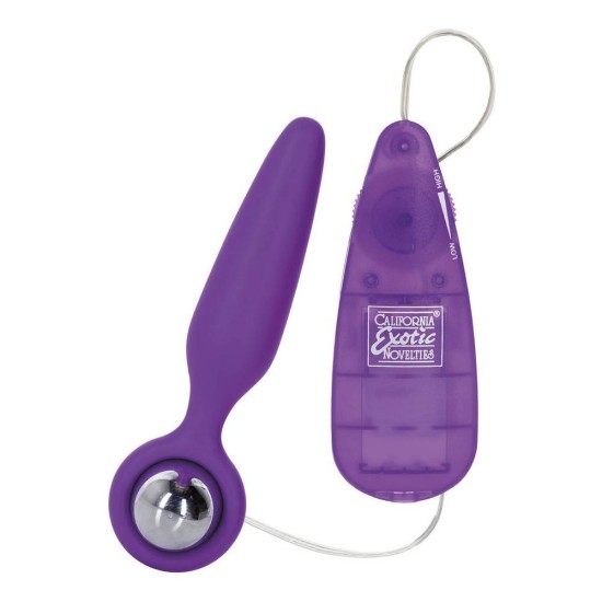 Δονούμενη Πρωκτική Σφήνα - Booty Glider Vibrating Anal Plug Purple Sex Toys 