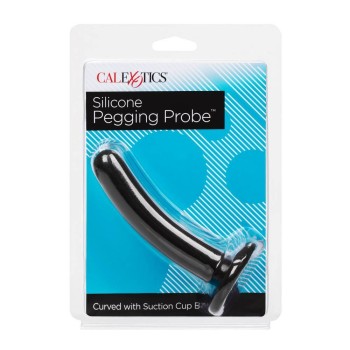 Silicone Pegging Curved Probe Black