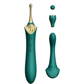 Πολυτελής Κλειτοριδικός Δονητής - Zalo Bess Vibrator Turquoise Green