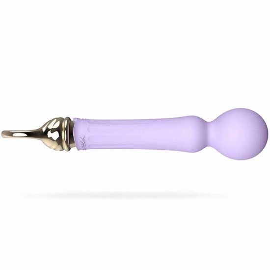 Πολυτελής Αθόρυβη Συσκευή Μασάζ  - Zalo Confidence Heating Wand Massager Purple Sex Toys 