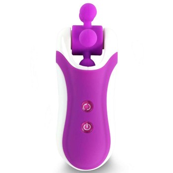 Μίνι Συσκευή Μασάζ Με Κεφαλές - Clitella Oral Clitoral Stimulator Purple