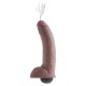 Ομοίωμα Εκσπερμάτισης - King Cock Squirting Dildo Brown 23cm Sex Toys 