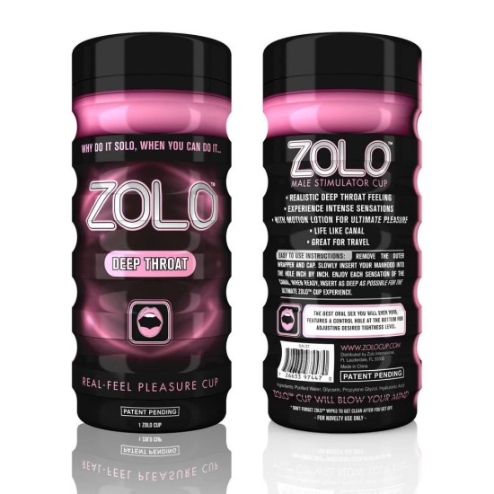 Αυνανιστήρι Με Ανάγλυφο Εσωτερικό - Zolo Deep Throat Stroker Cup Sex Toys 