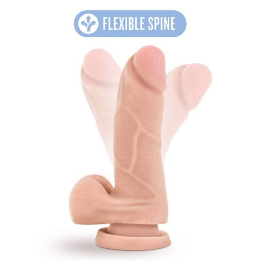 Μαλακό & Εύκαμπτο Ομοίωμα Πέους – Au Naturel Mighty Mike Beige 14cm Sex Toys 