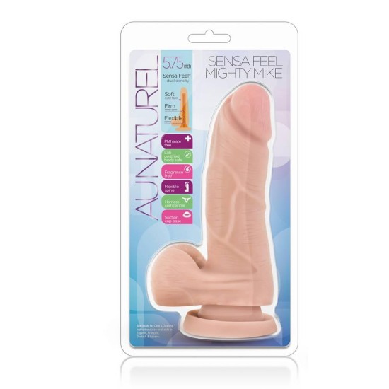 Μαλακό & Εύκαμπτο Ομοίωμα Πέους – Au Naturel Mighty Mike Beige 14cm Sex Toys 