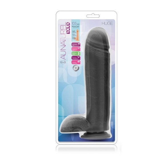 Μεγάλο Μαύρο Ομοίωμα Πέους - Au Naturel Bold Huge Dildo 26cm Sex Toys 