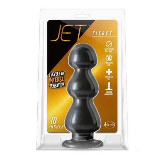 Μεγάλο Πρωκτικό Ομοίωμα - Jet Fierce Carbon Metallic Black Sex Toys 