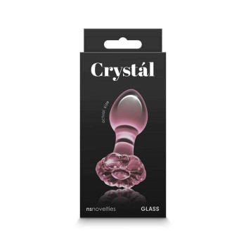 Crystal Flower Butt Plug Pink