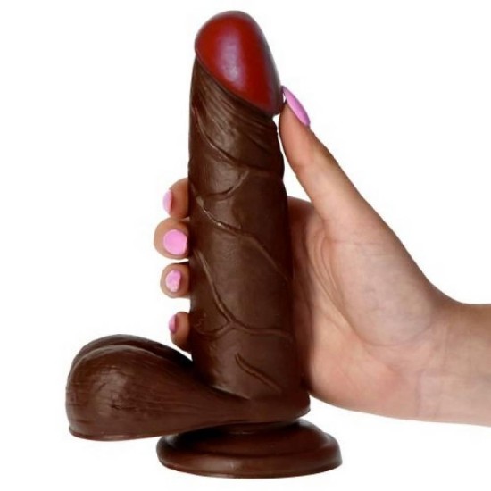 Ρεαλιστικός Δονητής Με Χειριστήριο – Real Rapture Realistic Vibrator Brown 16cm Sex Toys 