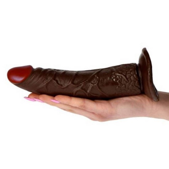 Ρεαλιστικός Δονητής Με Χειριστήριο – Real Rapture Realistic Vibrator Brown 18cm Sex Toys 