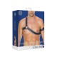Gladiator Harness With Arm Band Blue Erotic Lingerie 