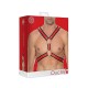 Δερμάτινα Φετιχιστικά Λουριά - Scottish Harness With O Rings Red Ερωτικά Εσώρουχα 