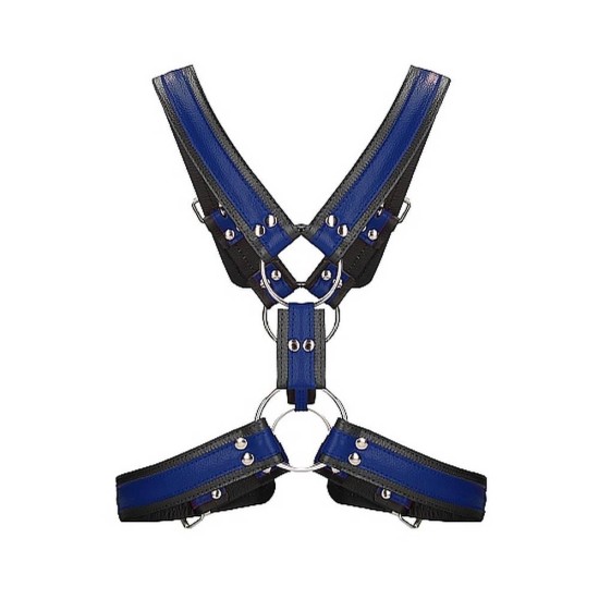 Δερμάτινα Φετιχιστικά Λουριά - Scottish Harness With O Rings Blue Ερωτικά Εσώρουχα 