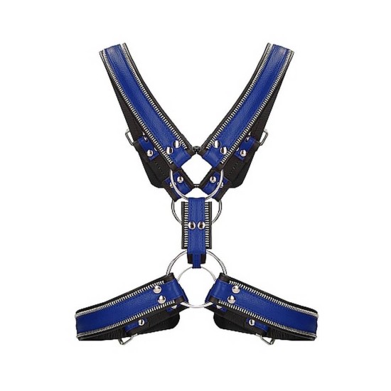Z Series Scottish Leather Harness Blue Ερωτικά Εσώρουχα 