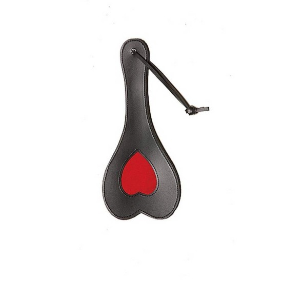 X-Play Heart Paddle Black/Red Fetish Toys 