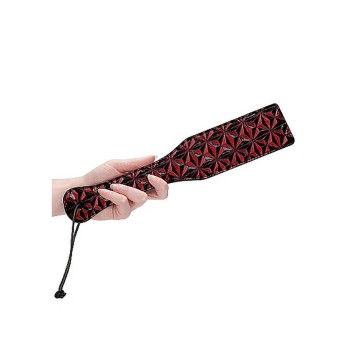 Ouch Luxury Paddle With Diamonds Pattern Burgundy