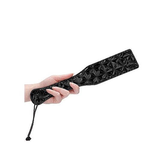 Ouch Luxury Paddle With Diamonds Pattern Black Fetish Toys 