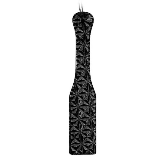 Ouch Luxury Paddle With Diamonds Pattern Black Fetish Toys 