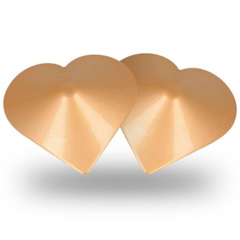Μεταλλικά Διακοσμητικά Θηλών - Nipple Covers Golden Heart 2pcs