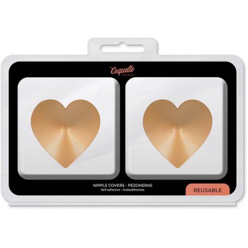 Μεταλλικά Διακοσμητικά Θηλών - Nipple Covers Golden Heart 2pcs