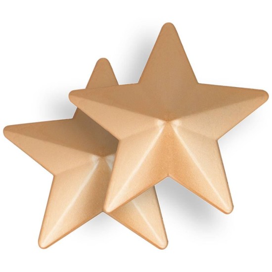 Μεταλλικά Διακοσμητικά Θηλών - Nipple Covers Golden Star 2pcs Sex Toys 