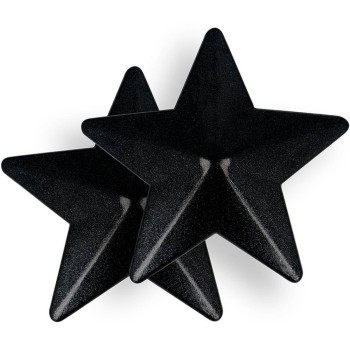 Μεταλλικά Διακοσμητικά Θηλών - Nipple Covers Black Star 2pcs