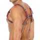 Z Series Chest Bulldog Leather Harness Red Ερωτικά Εσώρουχα 