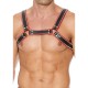 Z Series Chest Bulldog Leather Harness Red Erotic Lingerie 