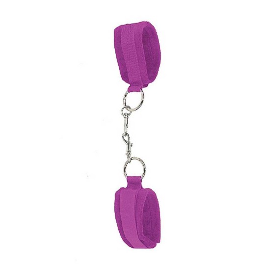Απαλές Χειροπέδες - Ouch Velcro Cuffs Purple Fetish Toys 