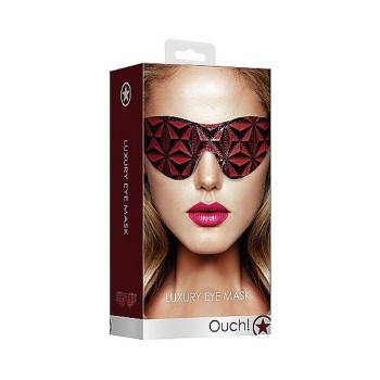 Μάσκα Με Ανάγλυφο Σχέδιο - Luxury Eye Mask Red