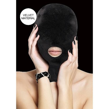 Κουκούλα Με Άνοιγμα Στο Στόμα - Velvet Velcro Mask With Mouth Opening